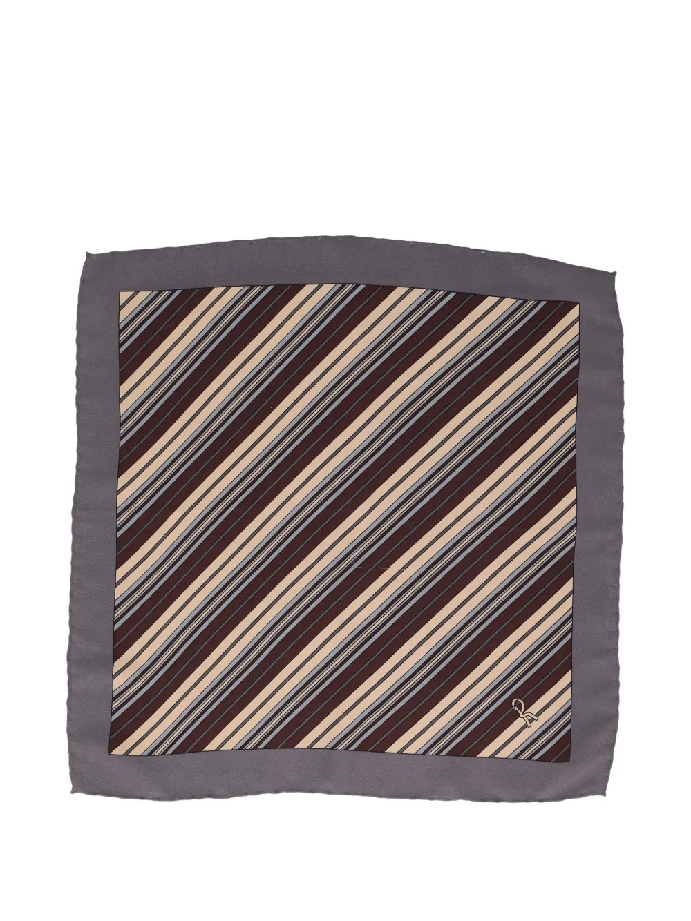 Roberta di Camerino Pre-Owned diagonal-stripe scarf - Grigio