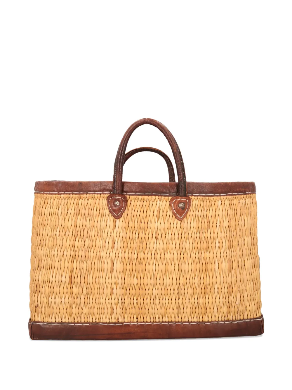 Vintage Wicker tote bag - Toni neutri