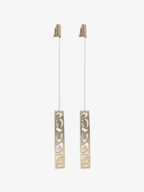 Krizia Pre-Owned pendant  clip-on earrings