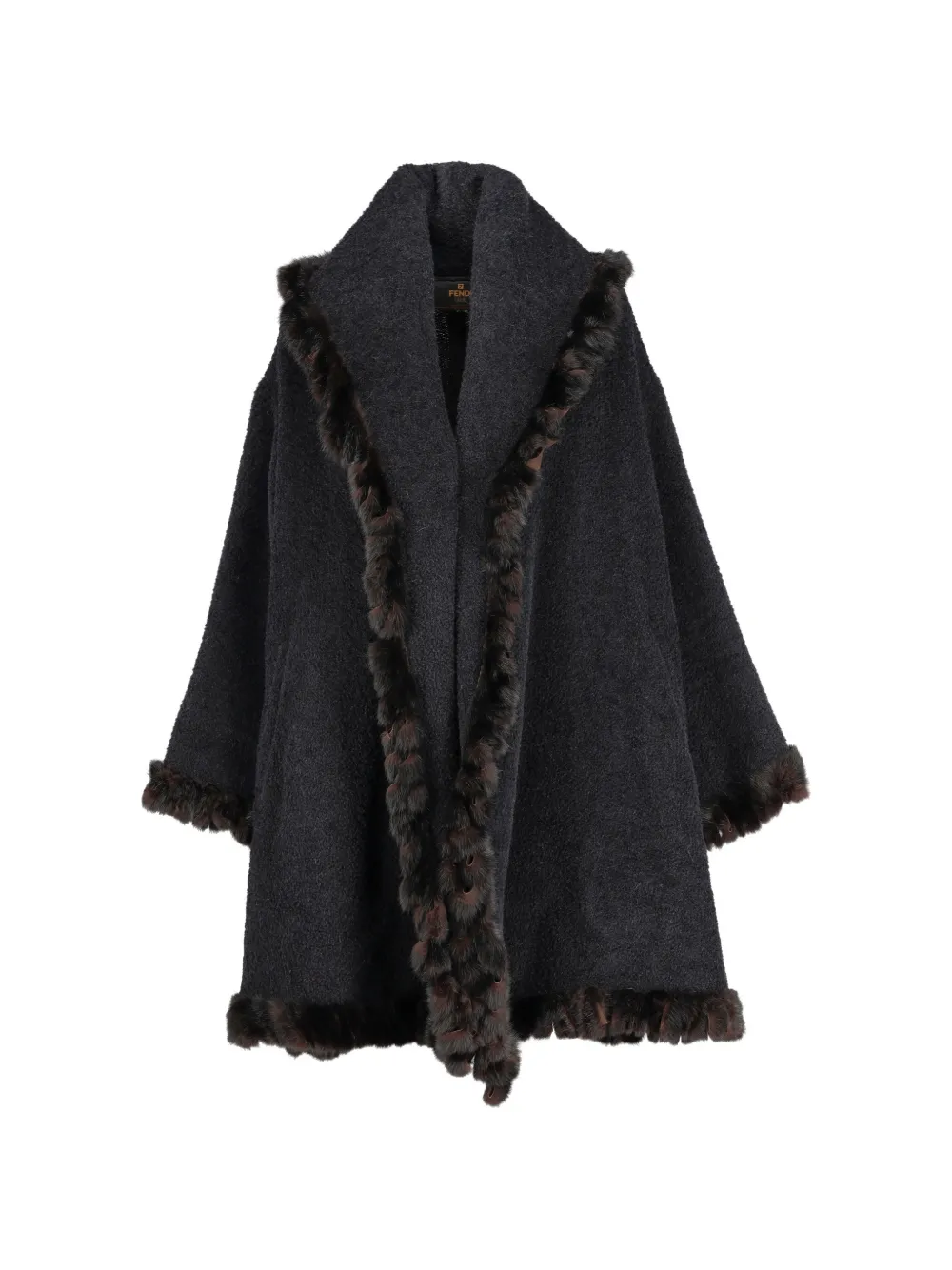 Pre-owned Fendi Wool Coat In Black
