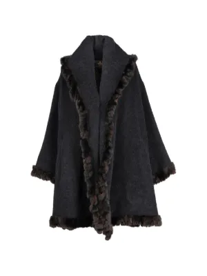 Christian Dior Pre-Owned fur-trim Cuff Jacket | Black | FARFETCH