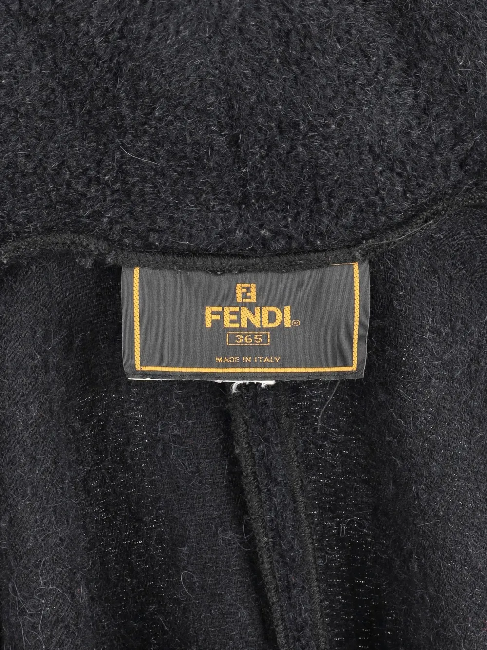 Pre-owned Fendi Wool Coat In Black