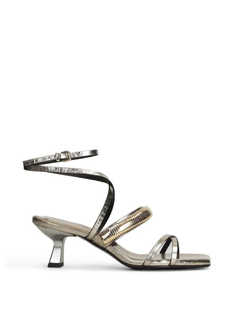 Donnarì Sandalen met metallic-effect