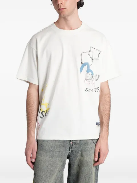 EVISU graffiti-print t-shirt