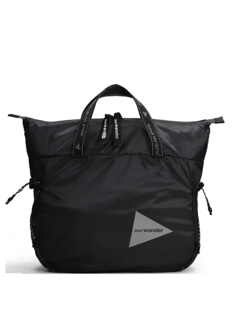 and Wander ripstop logo-print tote bag