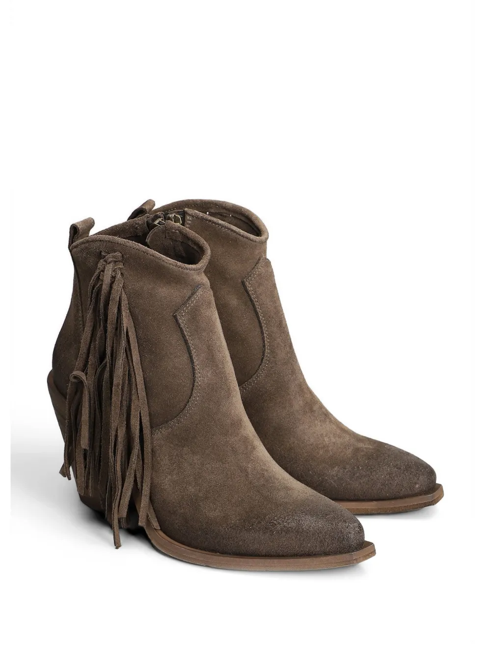 Metisse fringe-detail ankle boots Bruin