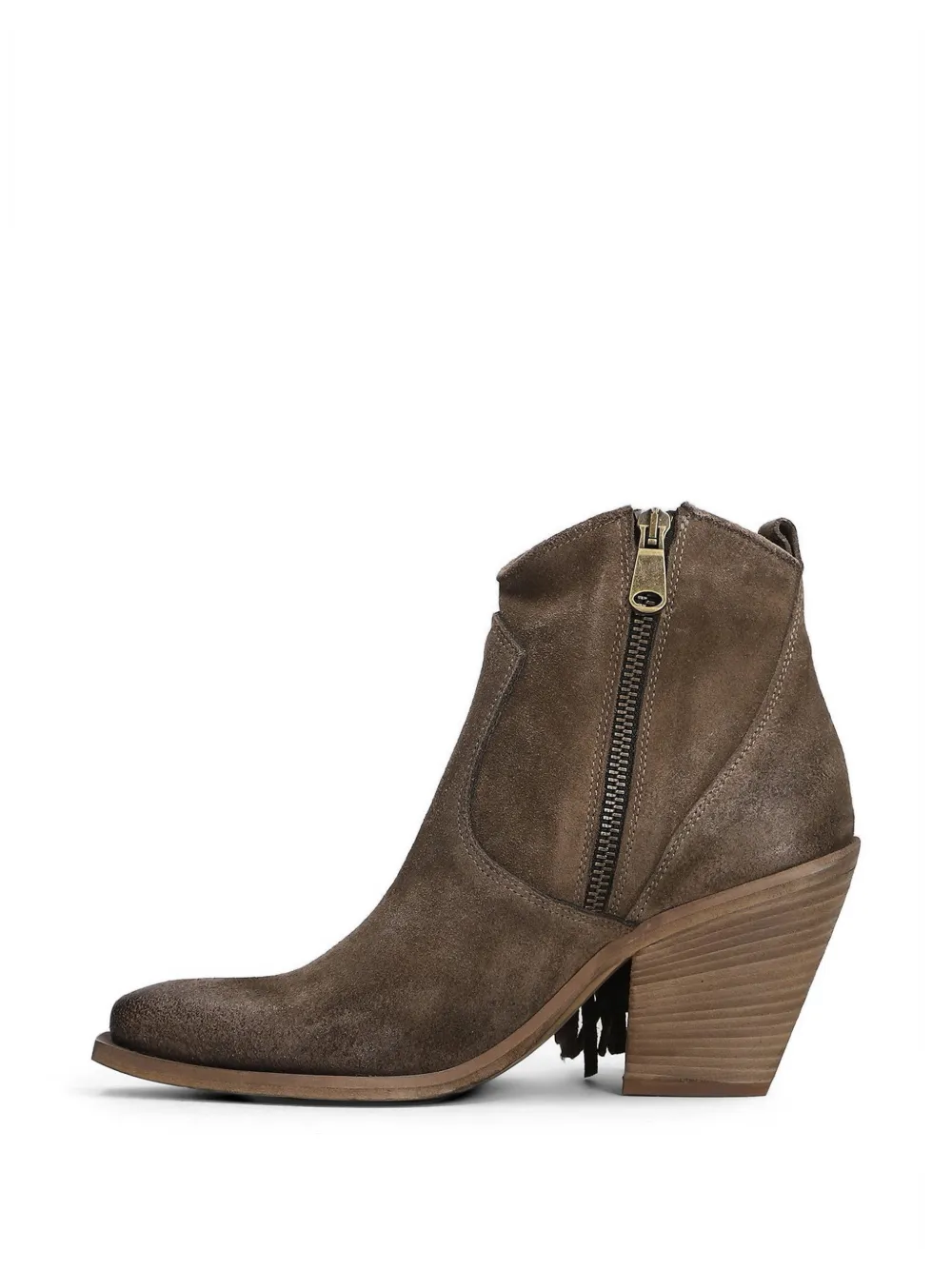 Metisse fringe-detail ankle boots Bruin