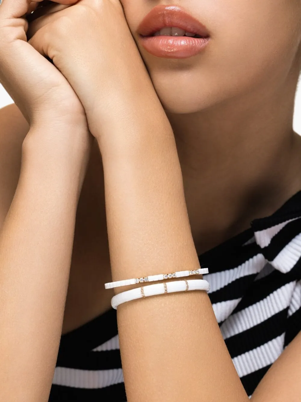 Roberto Demeglio Dado diamond stretch bracelet - Gold