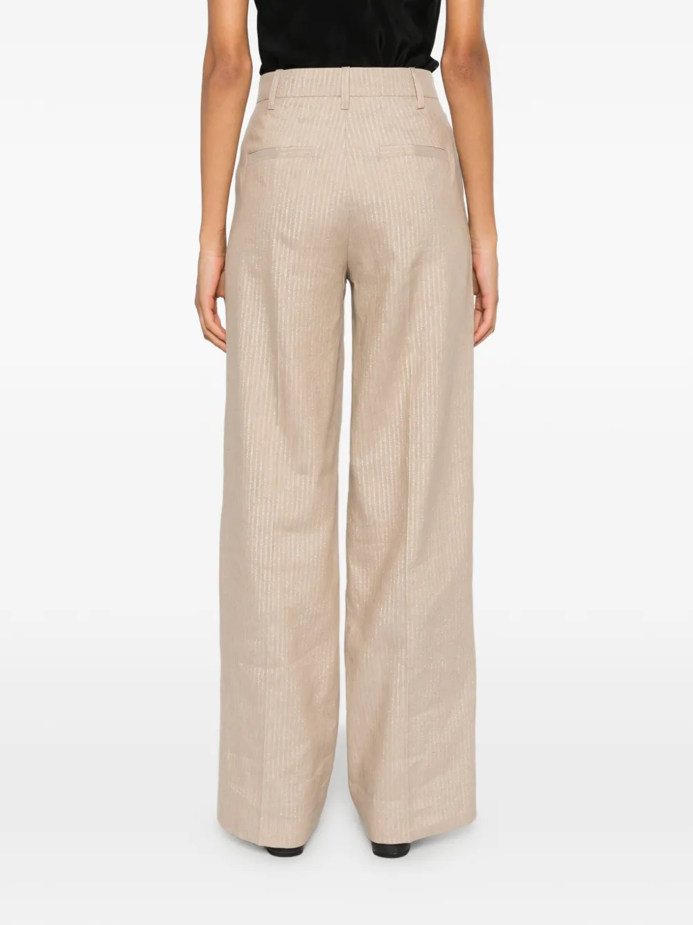 Zadig&Voltaire Broek met wijde pijpen Beige