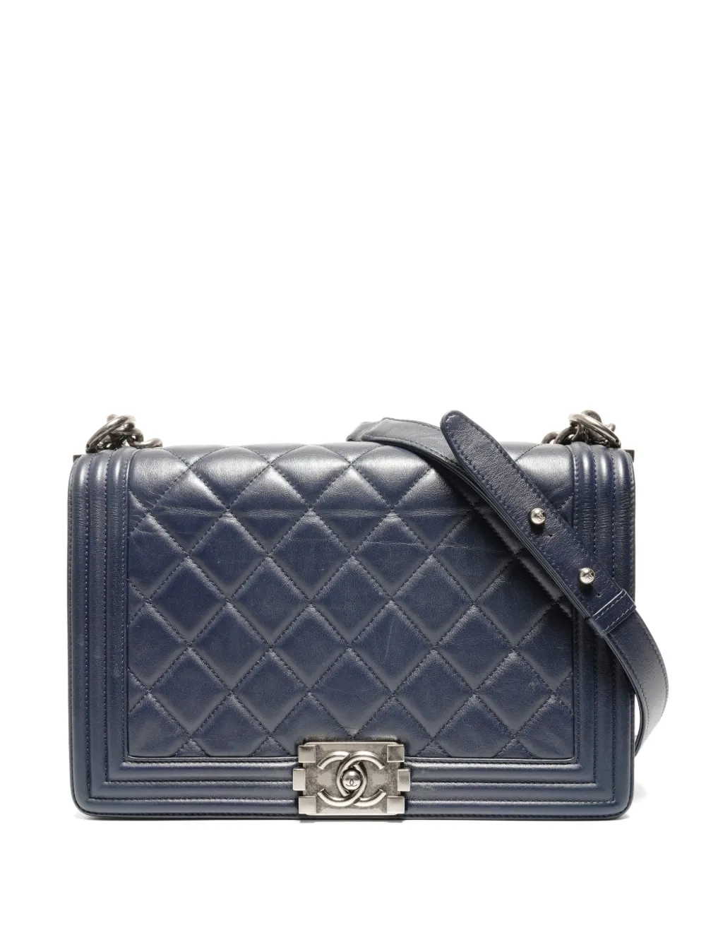 CHANEL Pre-Owned 2014 quilted shoulder bag - Blu