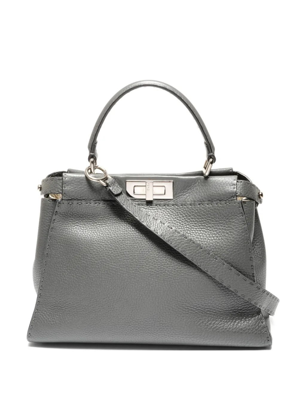 Fendi Pre-Owned 2010s top handle leather handbag - Grigio