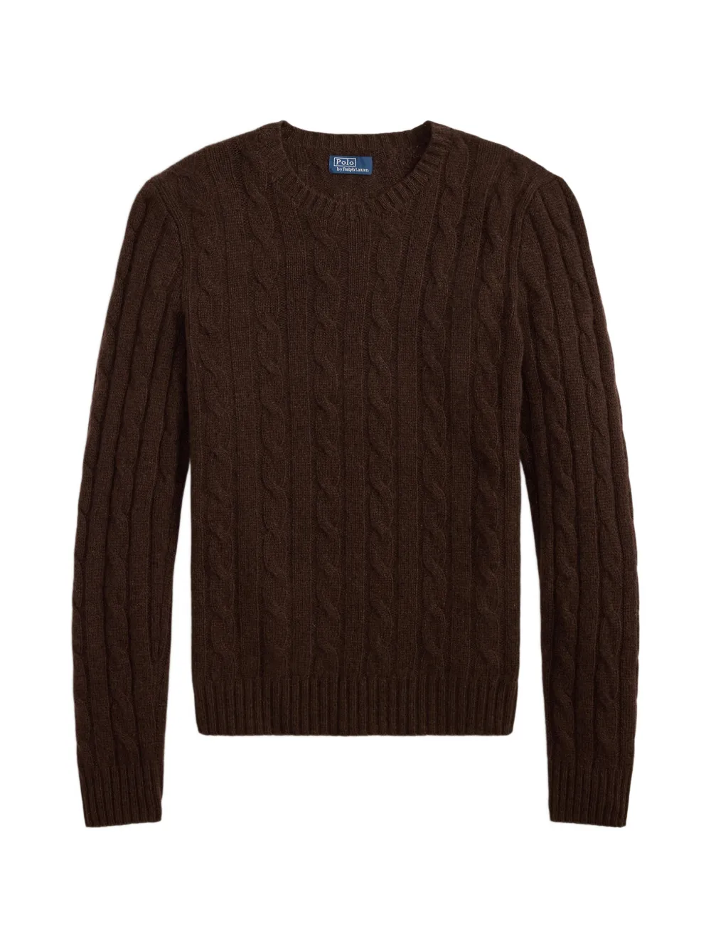 Polo Ralph Lauren Maglione a trecce in cashmere - Marrone