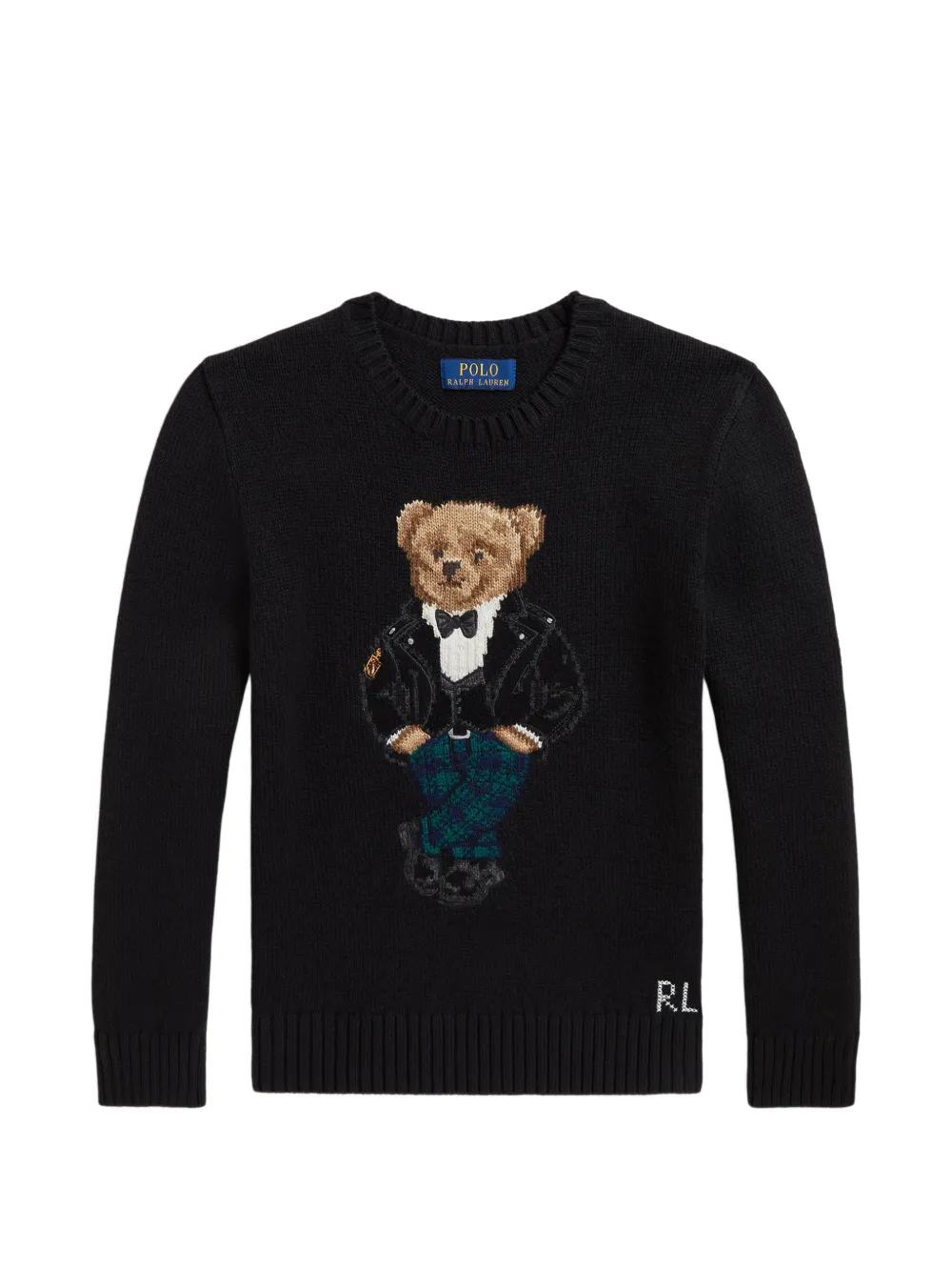 POLO RALPH LAUREN KIDS Pullover mit Polo Bear - Schwarz