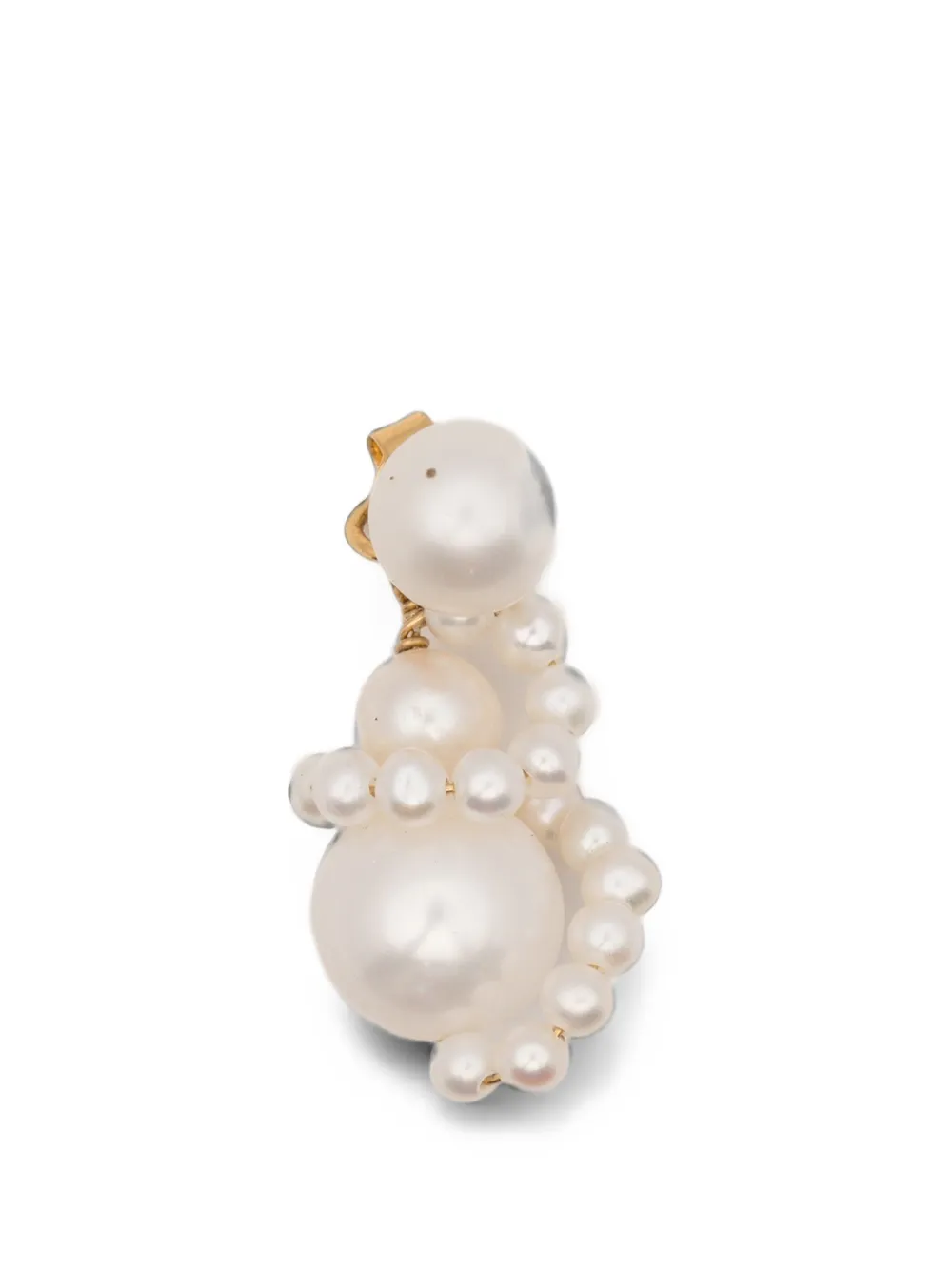 Completedworks pearl-embellished drop earrings - Oro