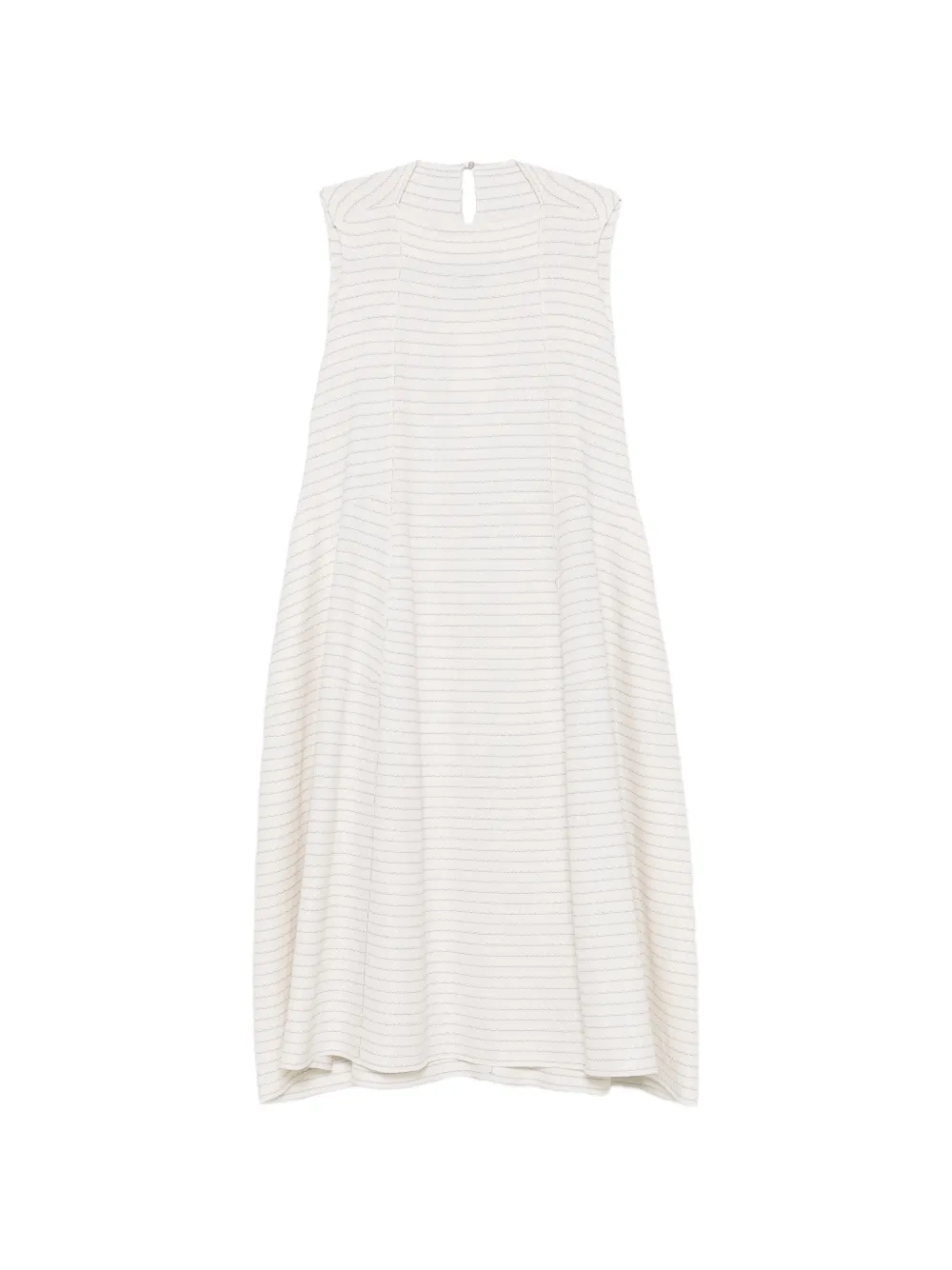 Boboutic striped sleeveless midi dress - Bianco