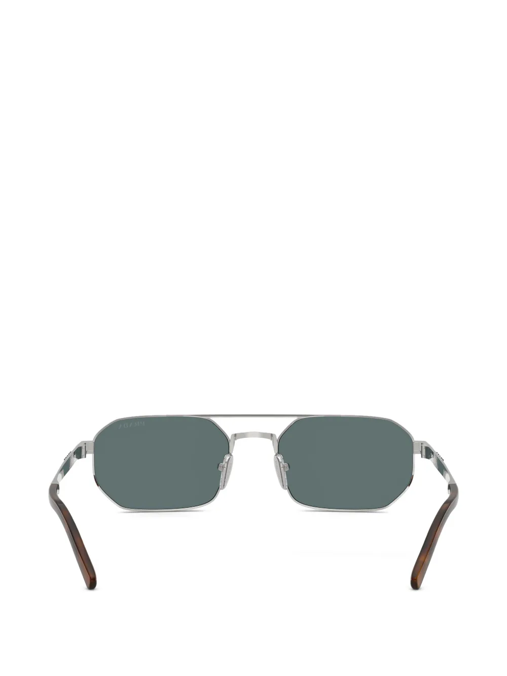 Prada Eyewear Zonnebril met logodetail Zilver