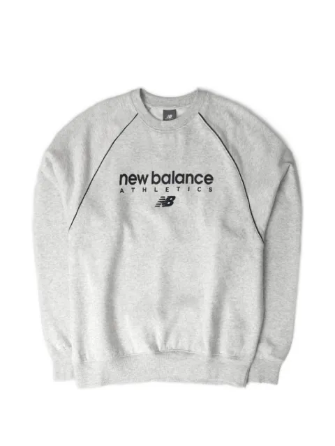 New Balance logo-print raglan-sleeve sweater