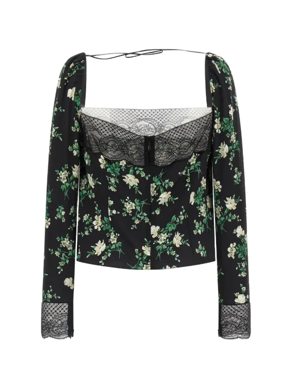 68404　DOLCE&GABBANA　レース　ブラウス 68404 DOLCE&GABBANA レース ブラウス Dolce & Gabbana フローラル