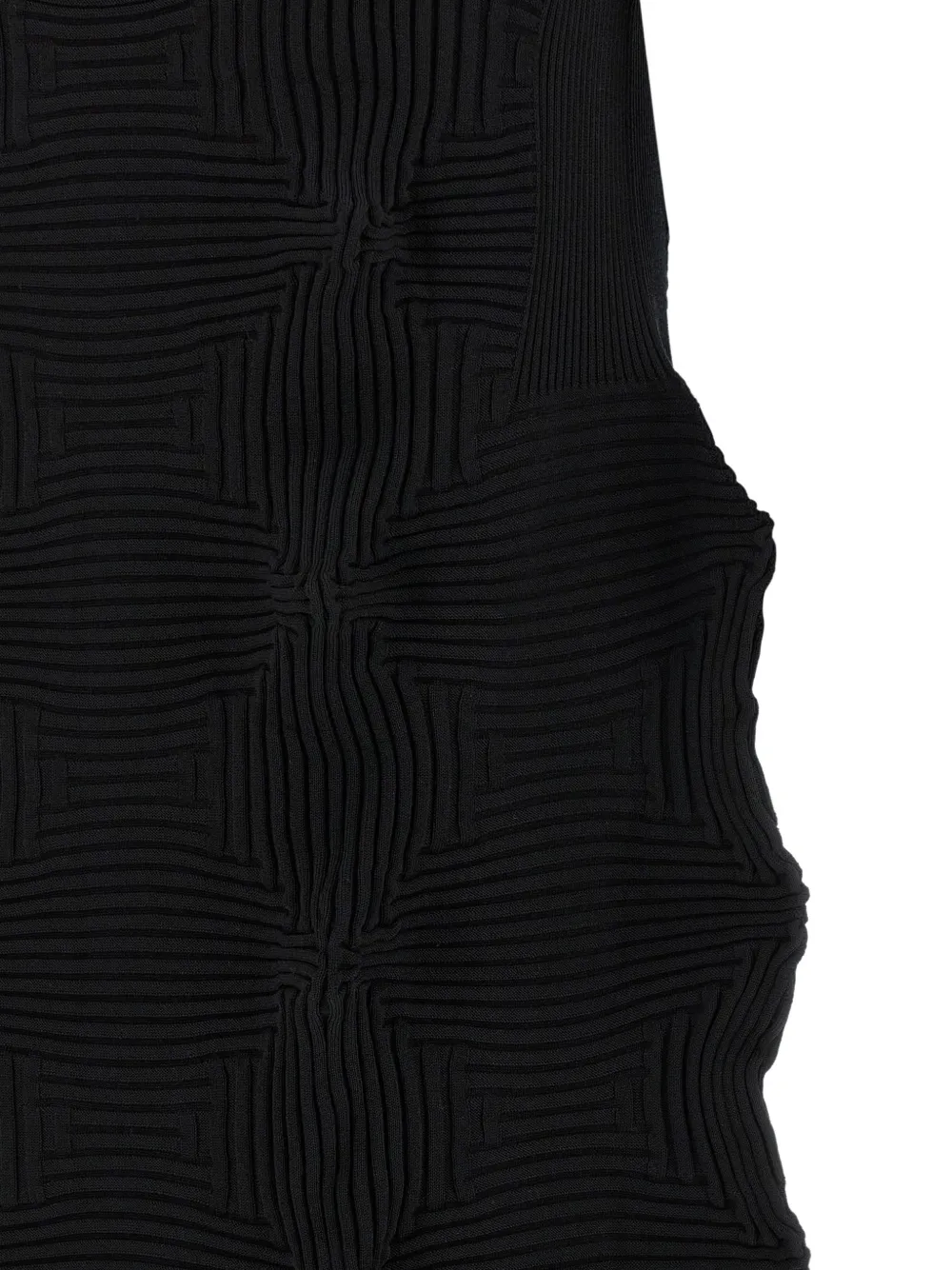 Issey Miyake Linkage mouwloze jurk Zwart
