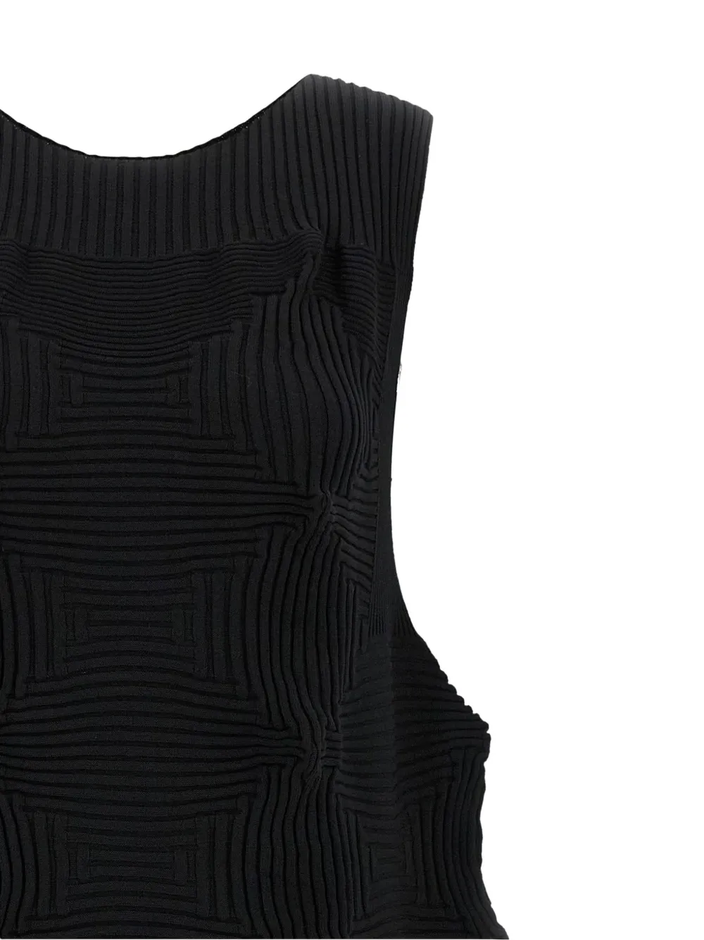 Issey Miyake Linkage mouwloze jurk Zwart