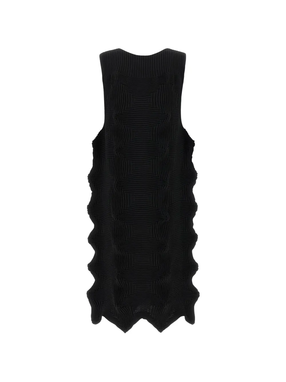 Issey Miyake Linkage mouwloze jurk Zwart