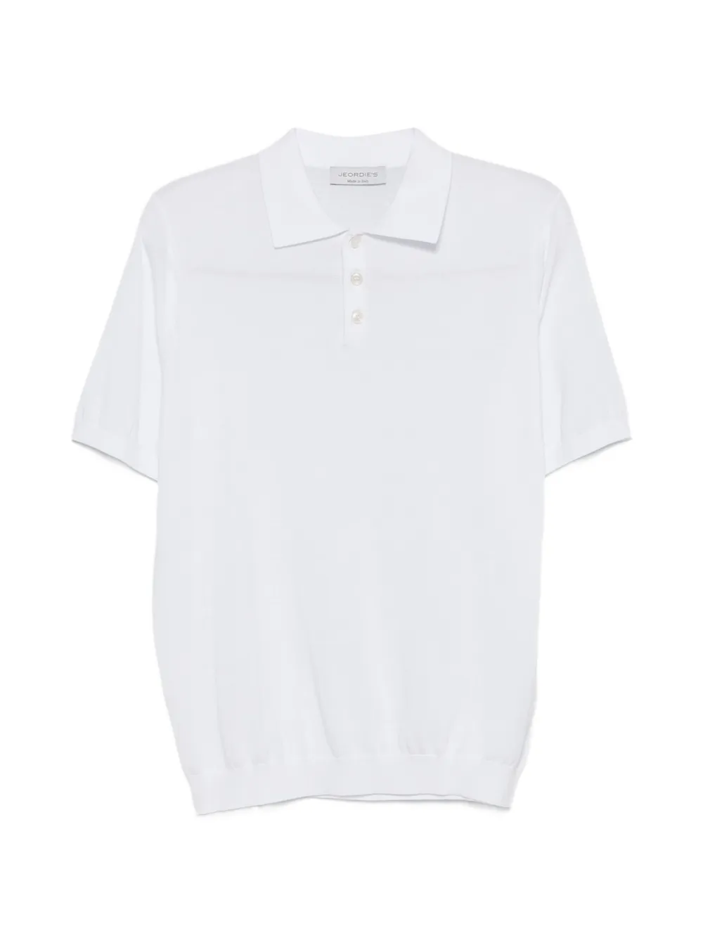 Jeordie's short-sleeve polo shirt - Bianco