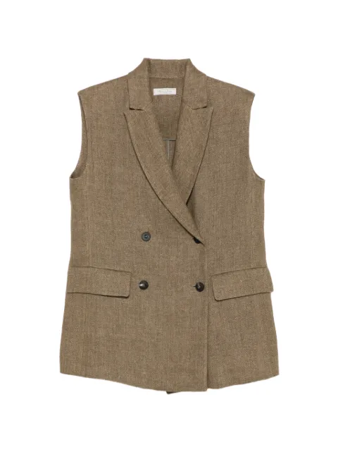 Antonelli Fernando herringbone waistcoat