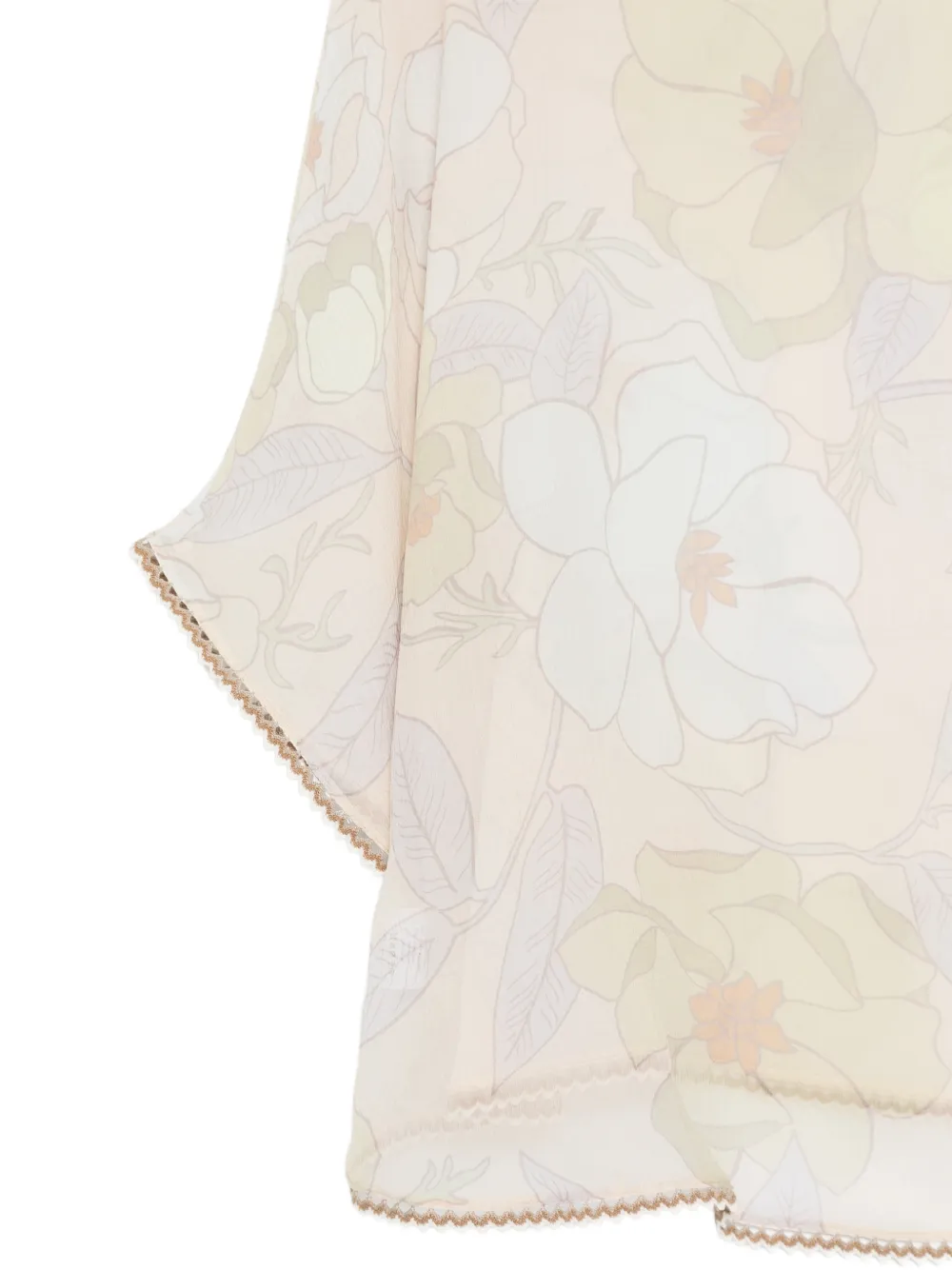 Faliero Sarti New Merlina blouse met bloemenprint Beige