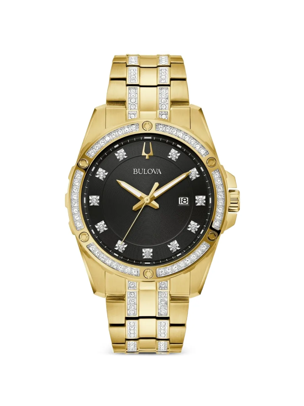 Bulova Crystal 42mm watch - Nero