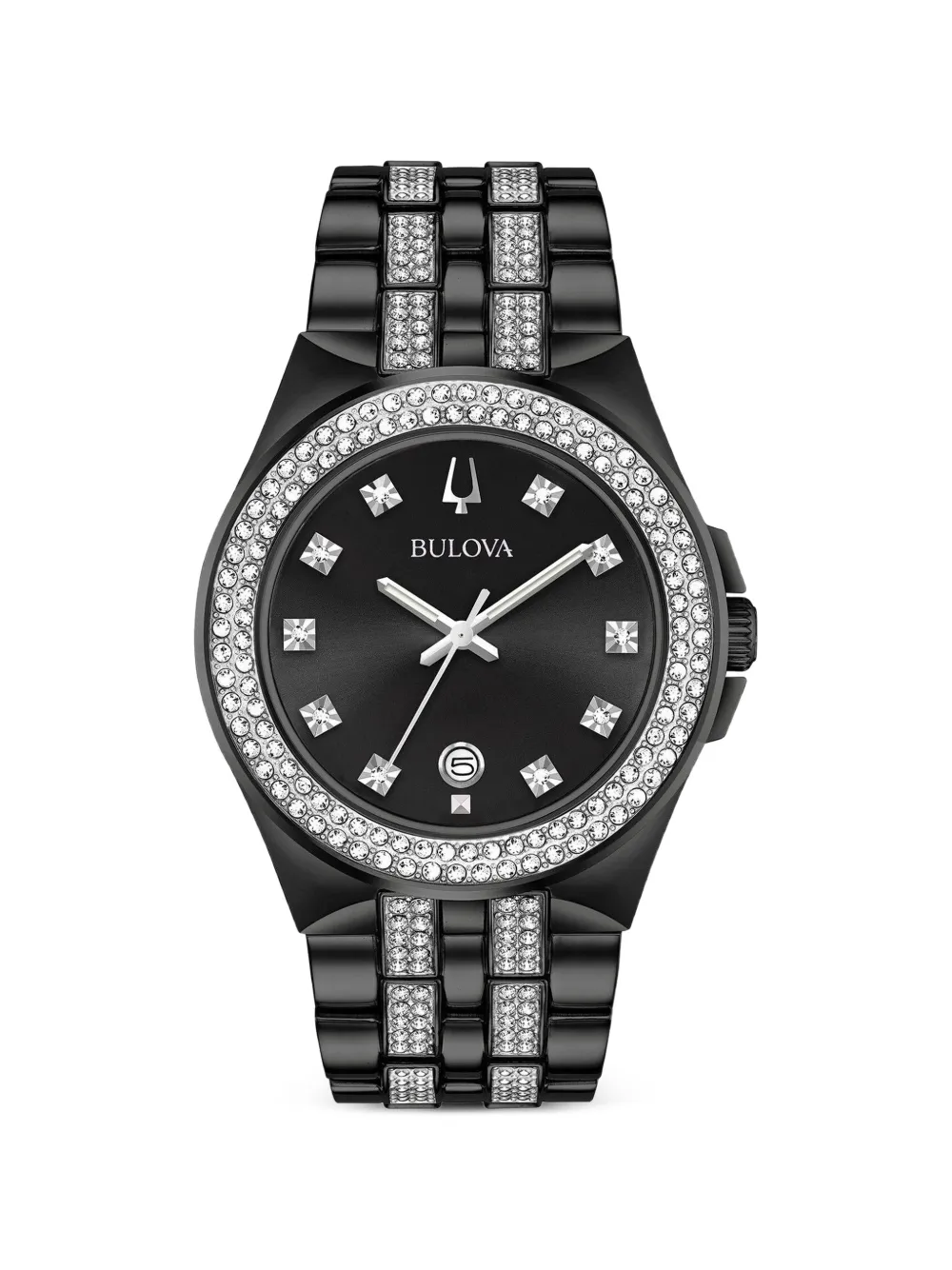 Bulova Crystal 42mm watch - Nero