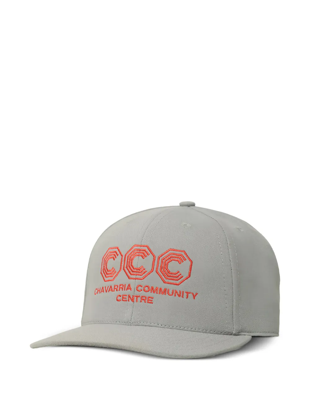 Willy Chavarria logo-embroidered baseball cap - Grau