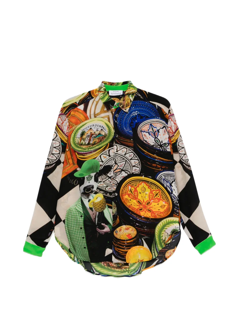The Artistylist graphic-print long-sleeve shirt - Nero