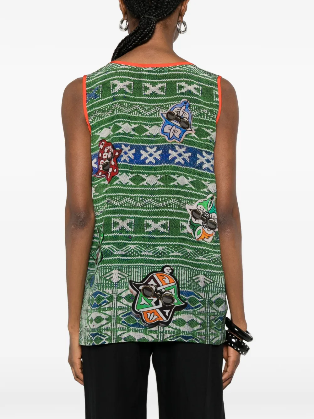 The Artistylist Tanktop met olifant-print Groen