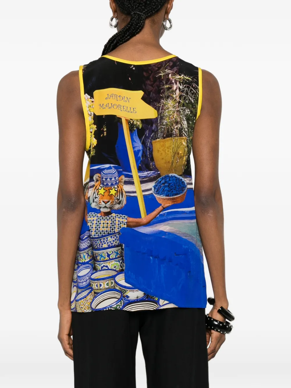The Artistylist Tanktop met print Wit