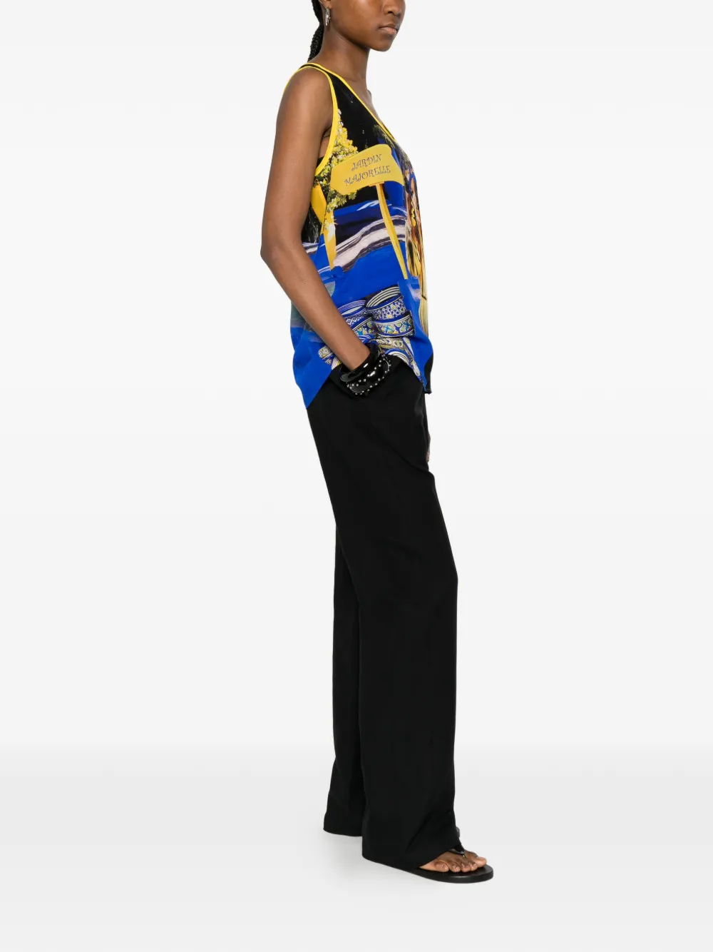 The Artistylist Tanktop met print Wit