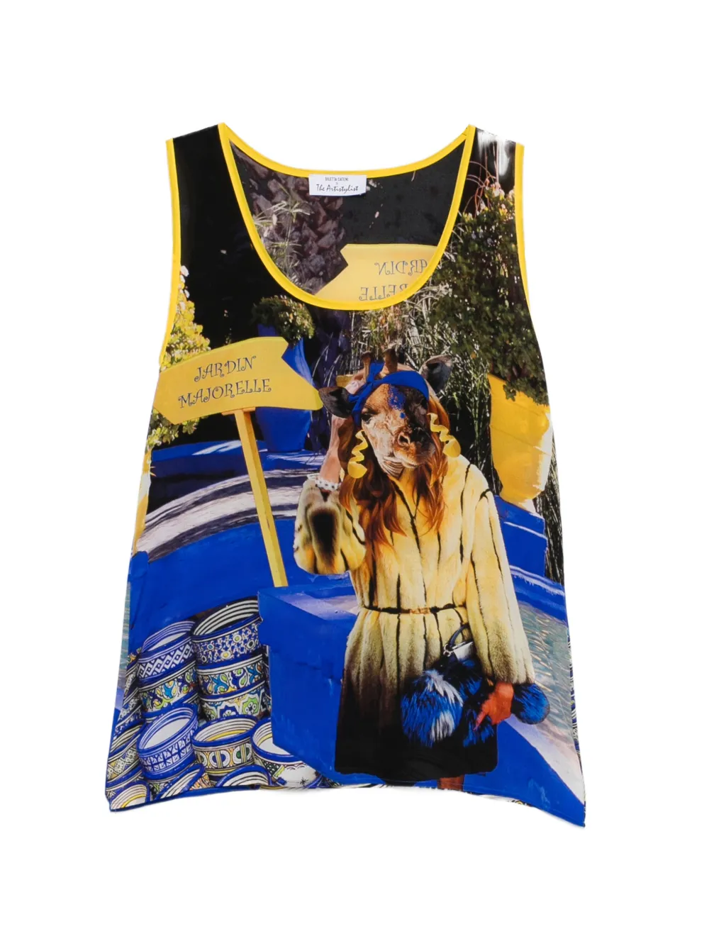 The Artistylist graphic-print tank top - Bianco