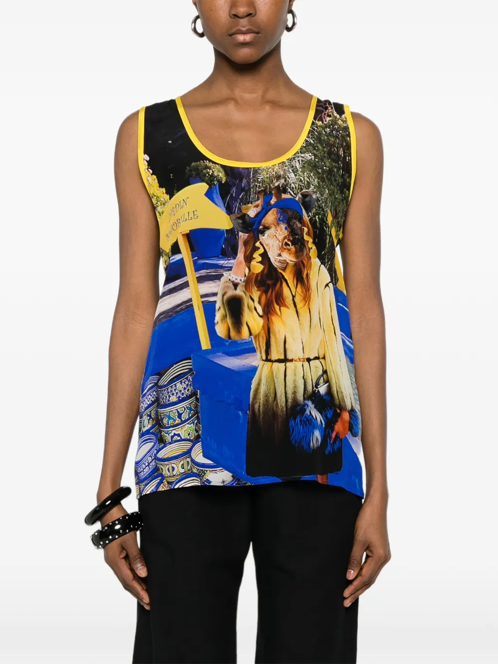 The Artistylist Tanktop met print Wit