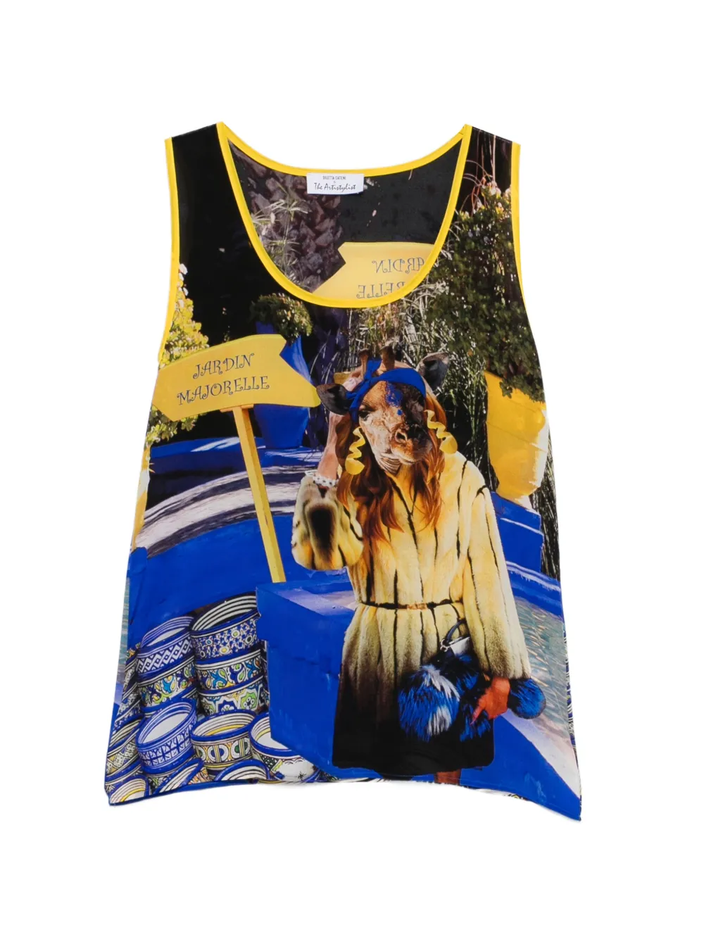 The Artistylist graphic-print tank top - Bianco