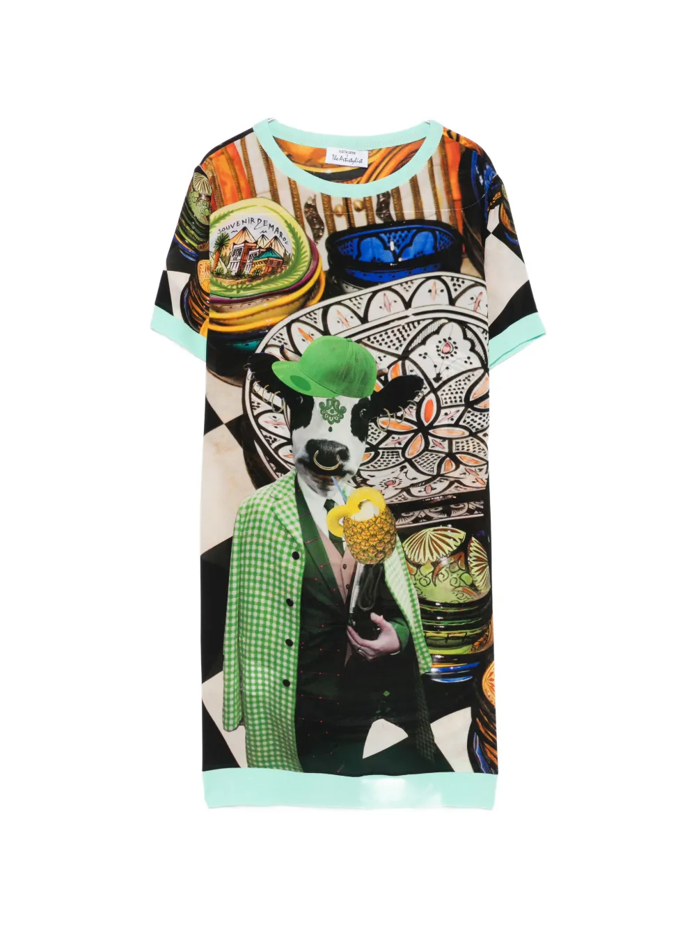 The Artistylist graphic-print T-shirt dress - Verde