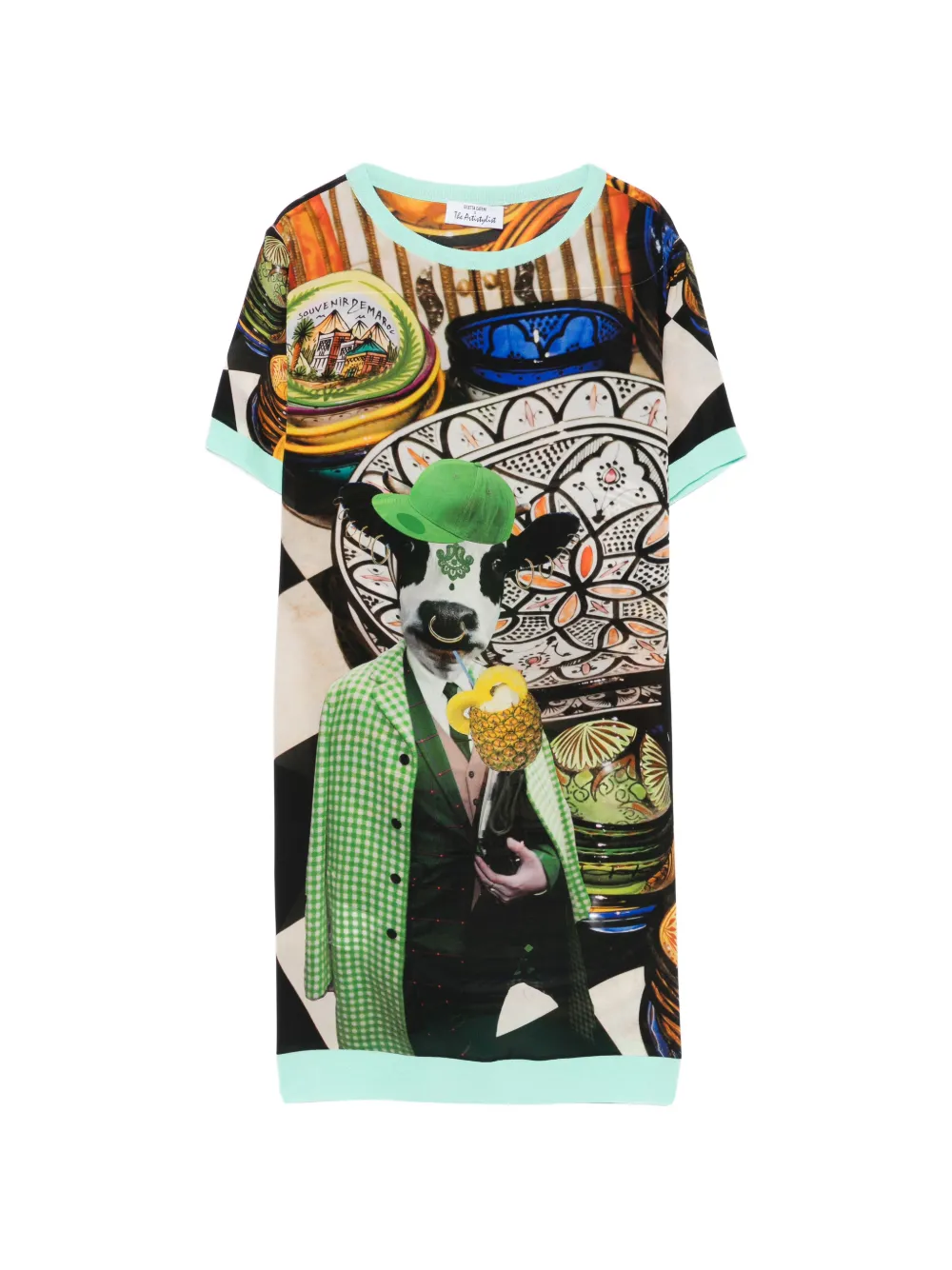 The Artistylist graphic-print T-shirt dress - Verde