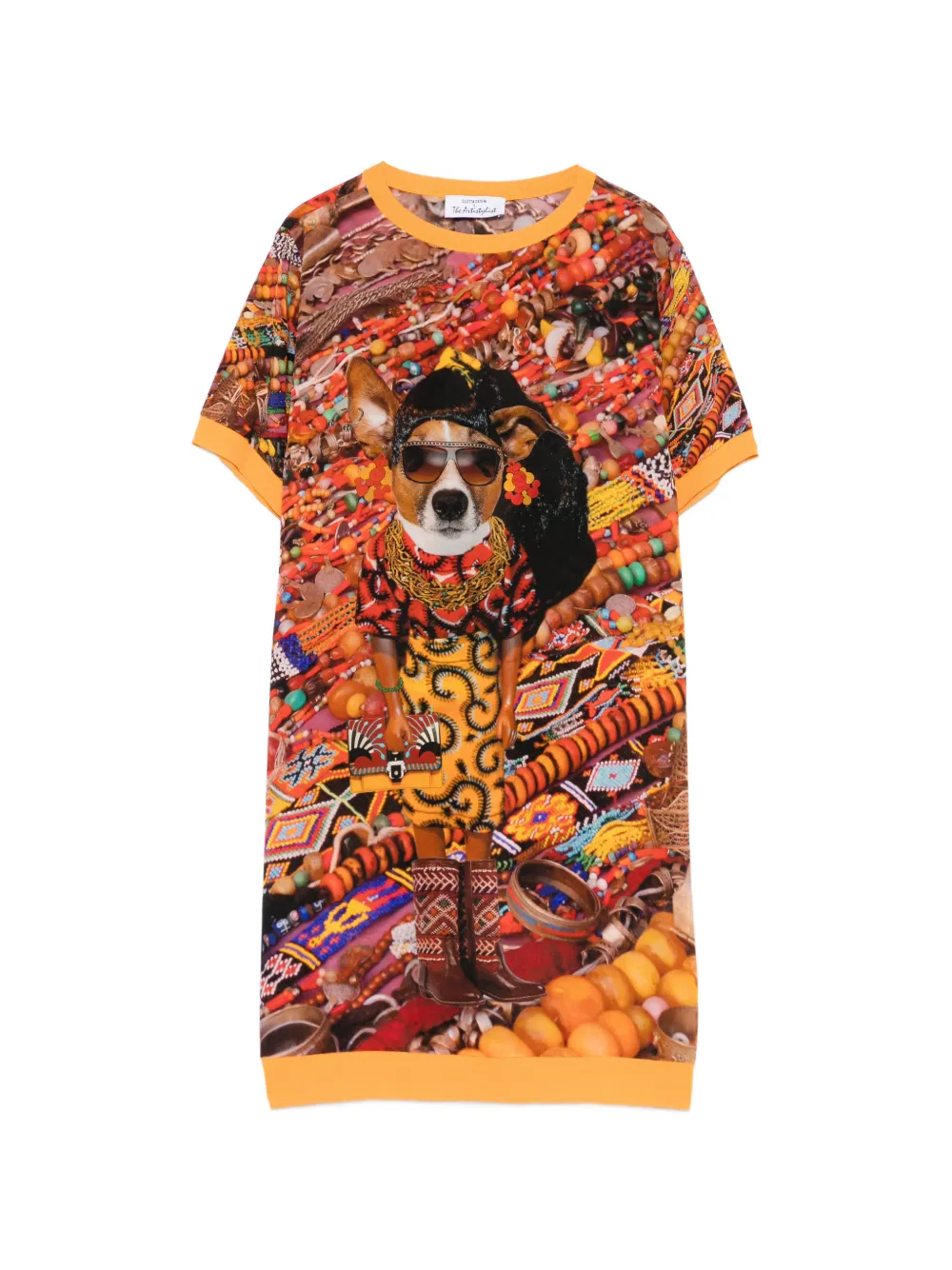 The Artistylist graphic-print mini dress - Arancione