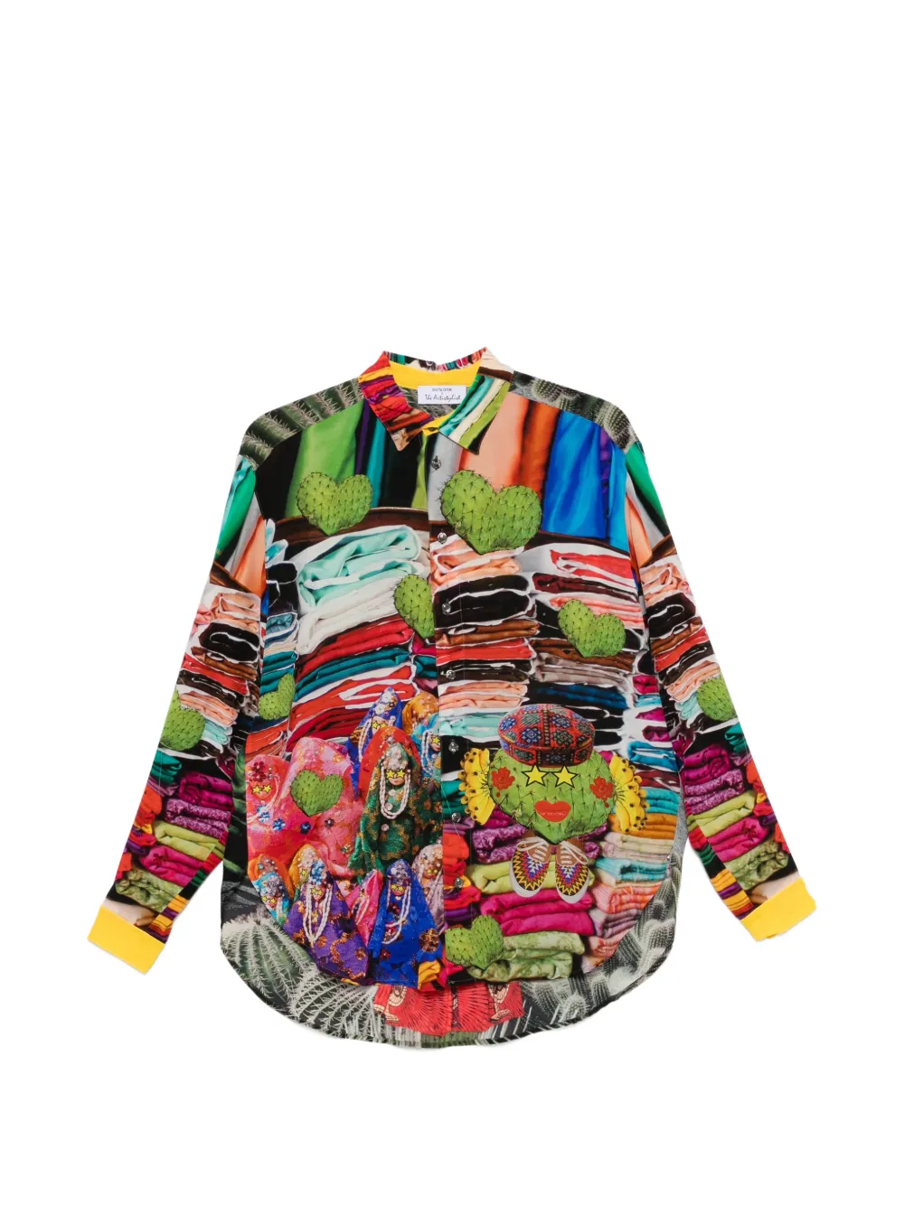 The Artistylist cactus-print long-sleeve shirt - Grün