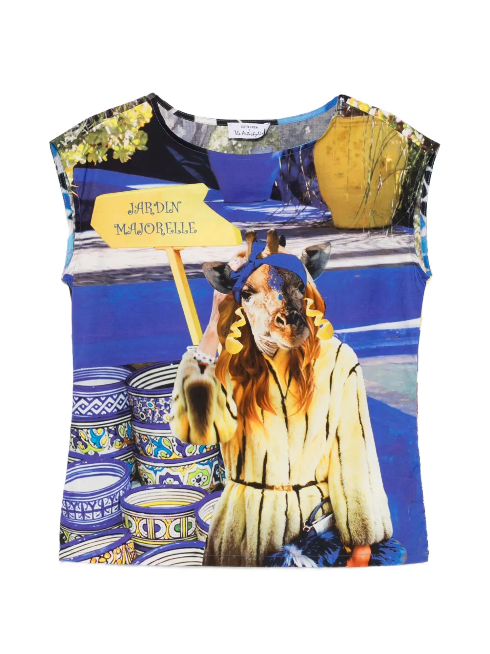The Artistylist Jardin Majorelle graphic-print T-shirt - Blu