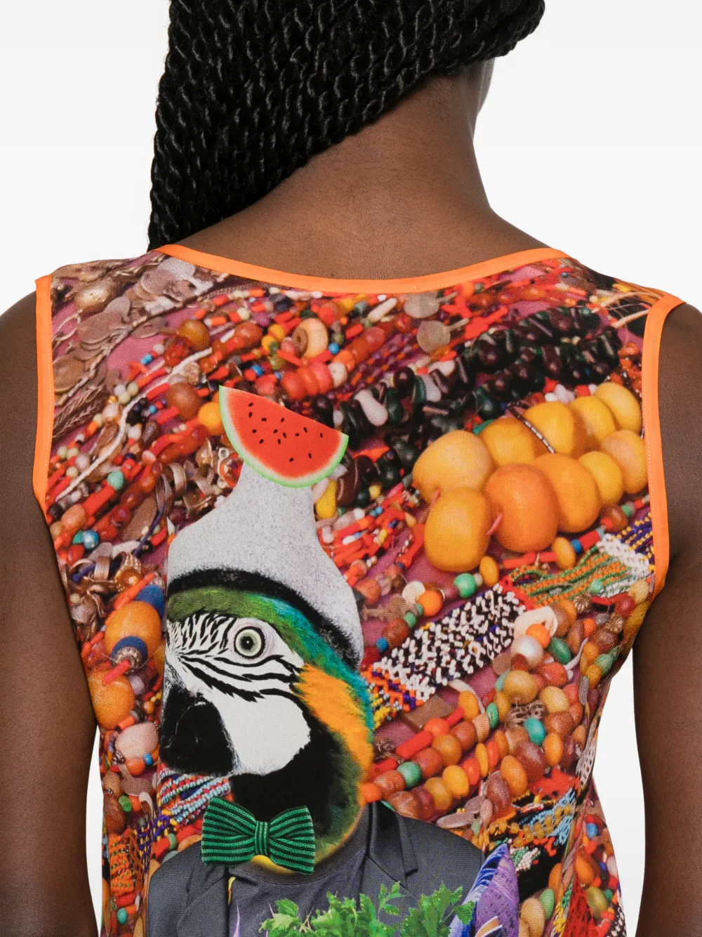 The Artistylist Mouwloze top Oranje