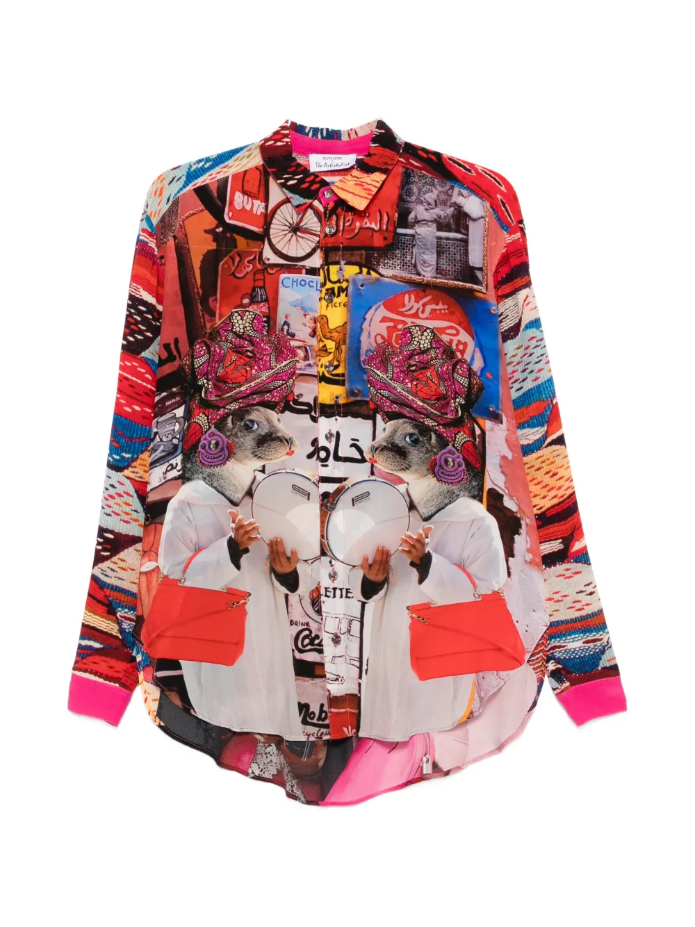 The Artistylist graphic-print long-sleeve shirt - Rosso
