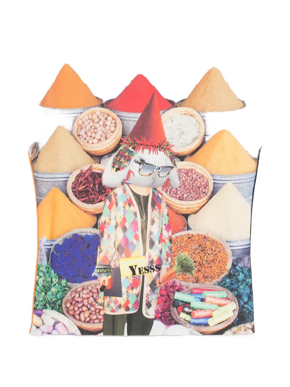 The Artistylist Graphic-print Sleeveless Tank Top In Orange