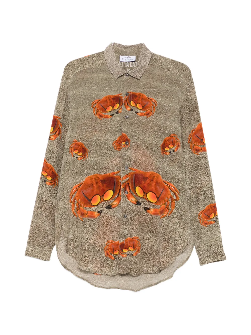 The Artistylist crab-print shirt - Nude