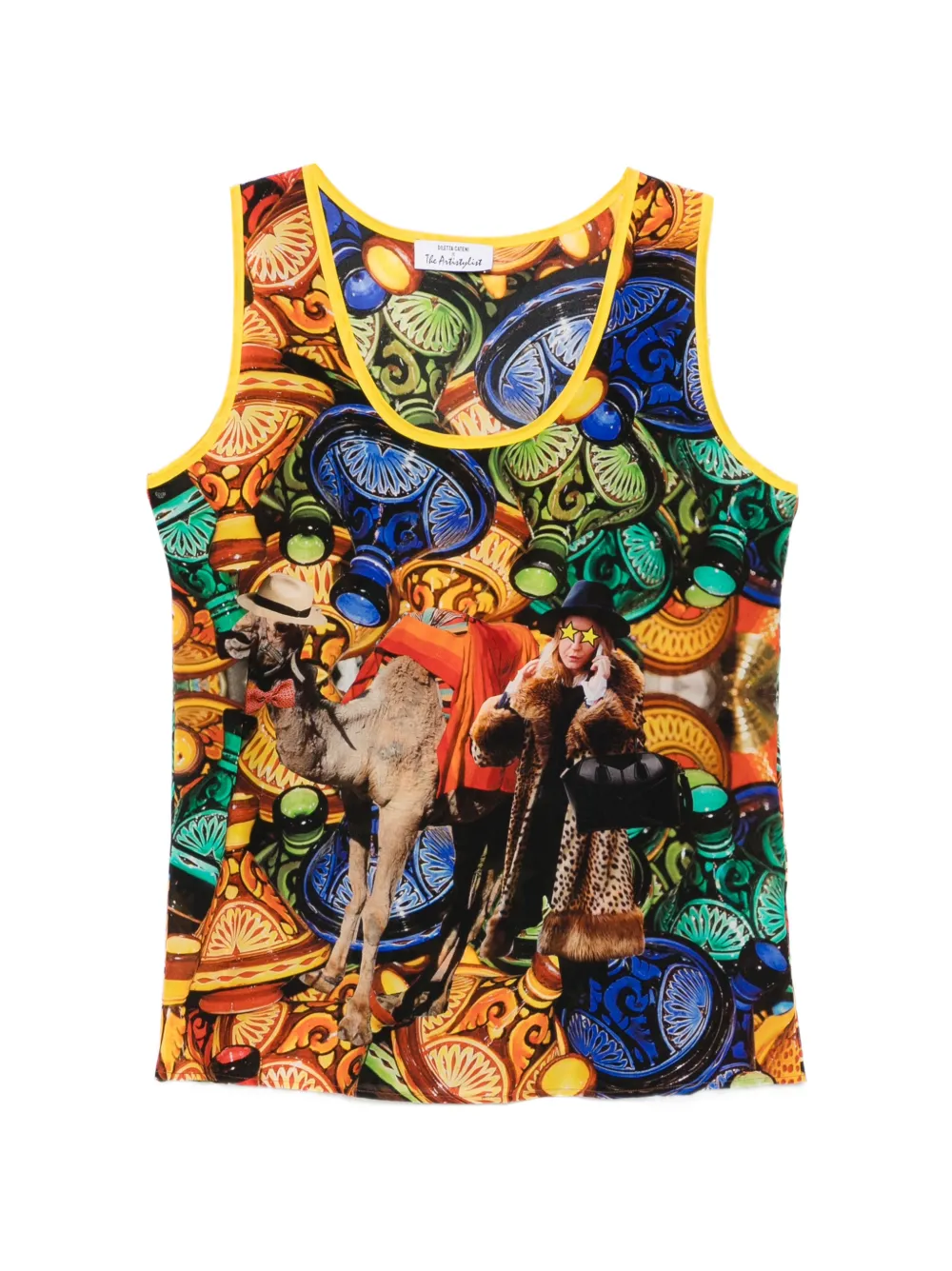 The Artistylist graphic-print tank top - Arancione