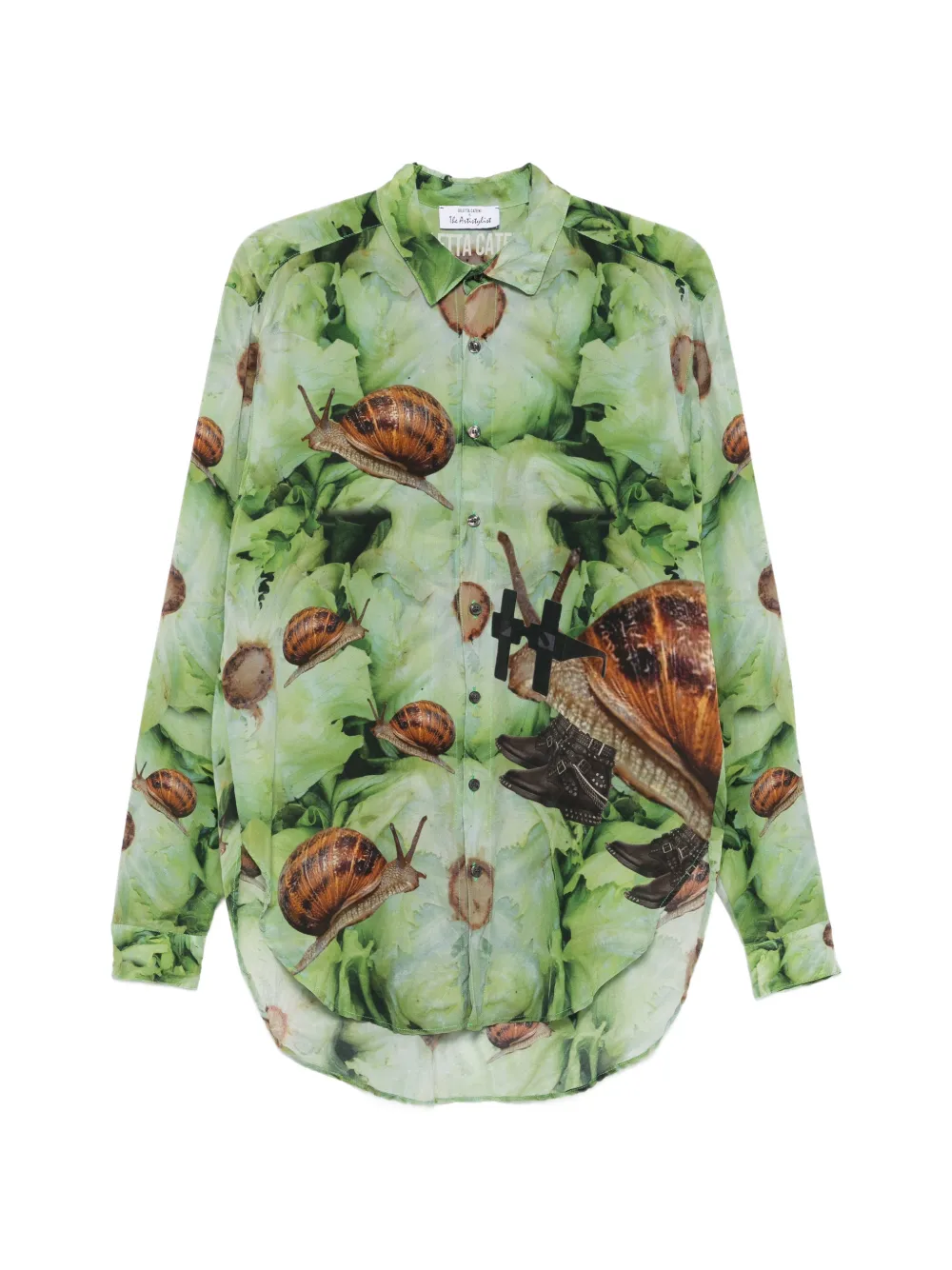 The Artistylist snail-print shirt - Grün