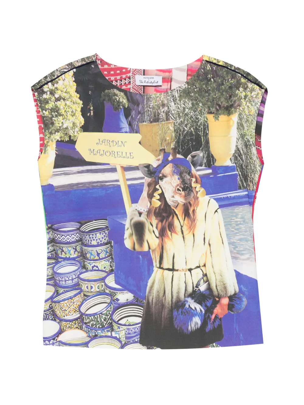The Artistylist Jarden Scuba graphic-print top - Blu